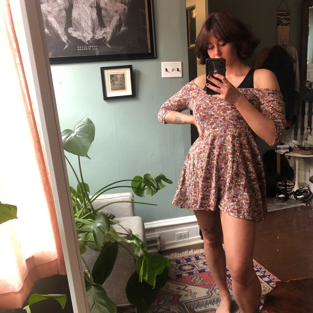 UO Floral Fit and Flare Dress